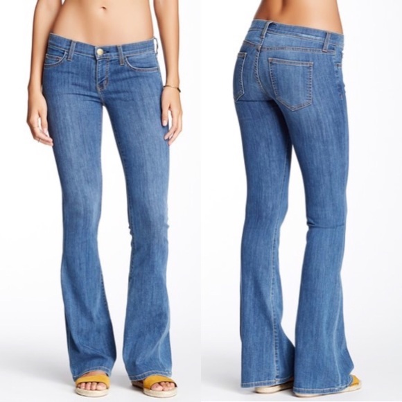 Current/Elliott Denim - {Current/Elliott} The Low Bell Jean in Alantis